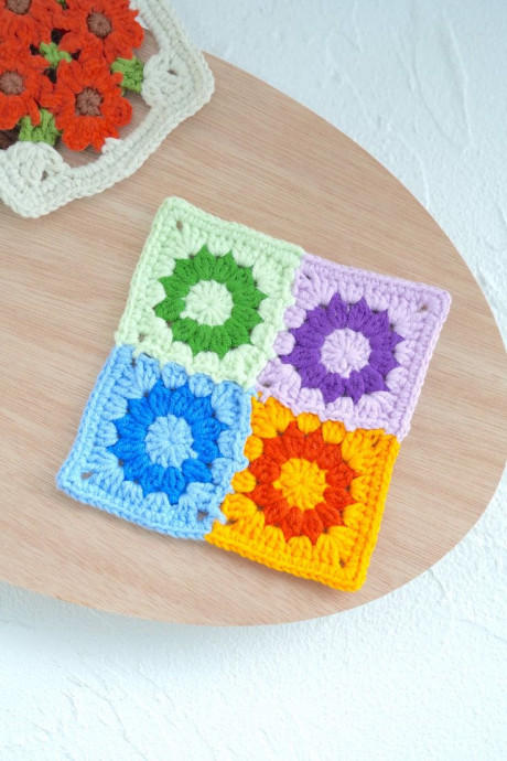 Crochet Join As You Go Granny Square