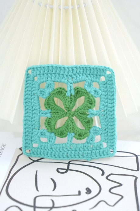 Crochet Four Leaf Clover Granny Square