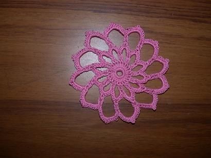 Crochet Chrysanthemum Coaster