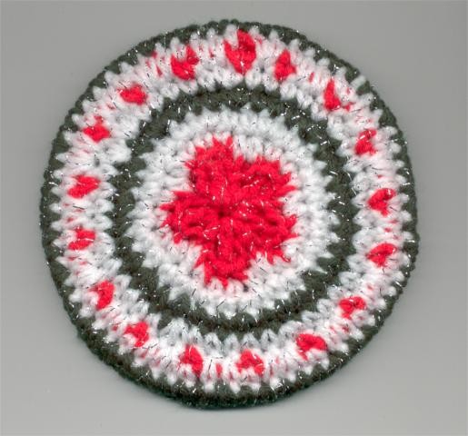 Crochet Christmas Flower Candy Coaster