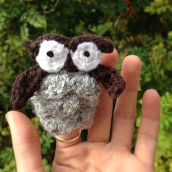 Crochet Owl Finger Puppet