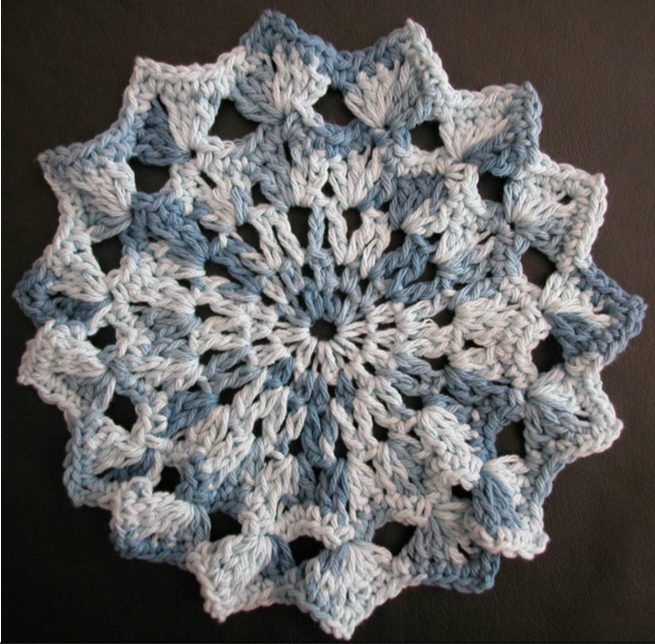 Crochet Anemone Dishcloth