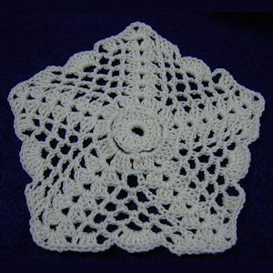 Crochet Star Net Coaster