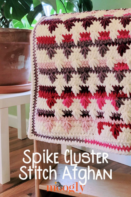 Crochet Spike Cluster Stitch Afghan