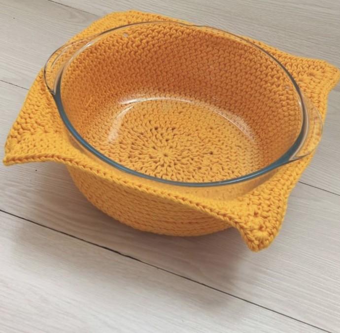 Free Microwave Bowl Cozy Crochet Pattern