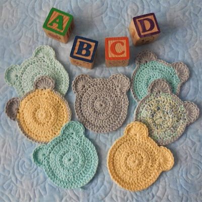 Crochet Baby Bear Washcloth