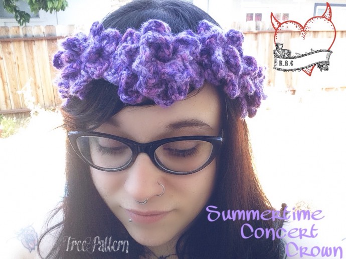 Crochet Summertime Concert Crown