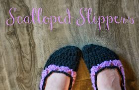 Crochet Scalloped Slippers – Free Crochet Pattern — Craftorator