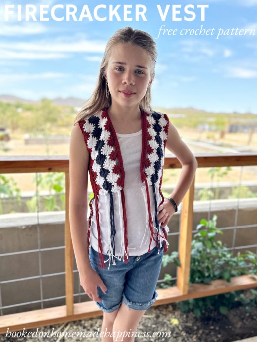 Crochet Kid’s Firecracker Vest