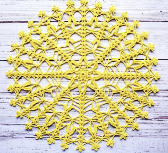 Beautiful Sunshine Doily