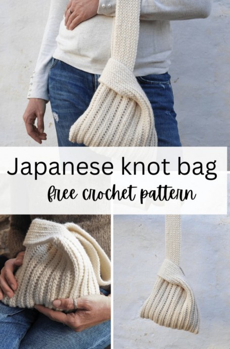 Free Japanese Knot Bag Crochet Pattern