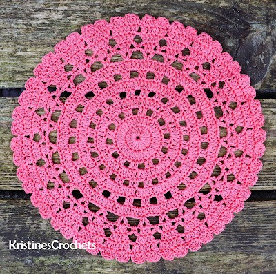 Crochet Hearts Doily