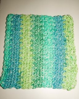 Crochet Mossy Water Washcloth