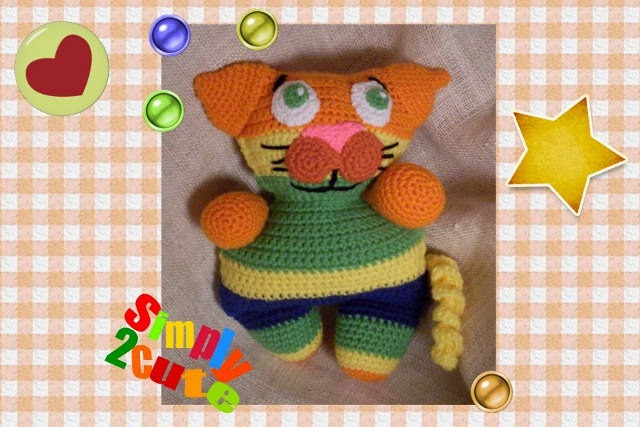 Crochet MeeShoo the Cat Cuddle Toy