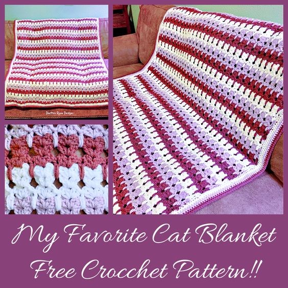 Crochet Cat Blanket