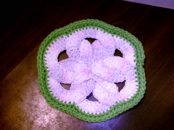 Crochet Spring Rings Potholder