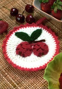 Crochet Summer Cherry Delight Potholder