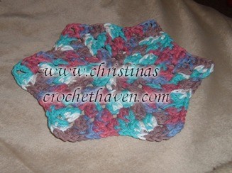 Crochet Flower Granny Dishcloth/Washcloth