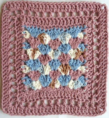 Crochet Shells & Filet Dishcloth