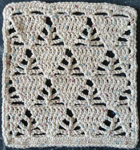 Crochet Triangles Dishcloth