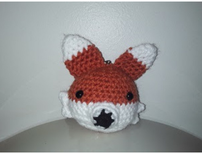 Crochet Fox Keychain