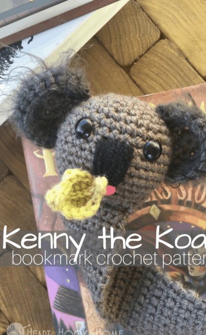 Free Crochet Pattern: Kenny the Koala Bookmark