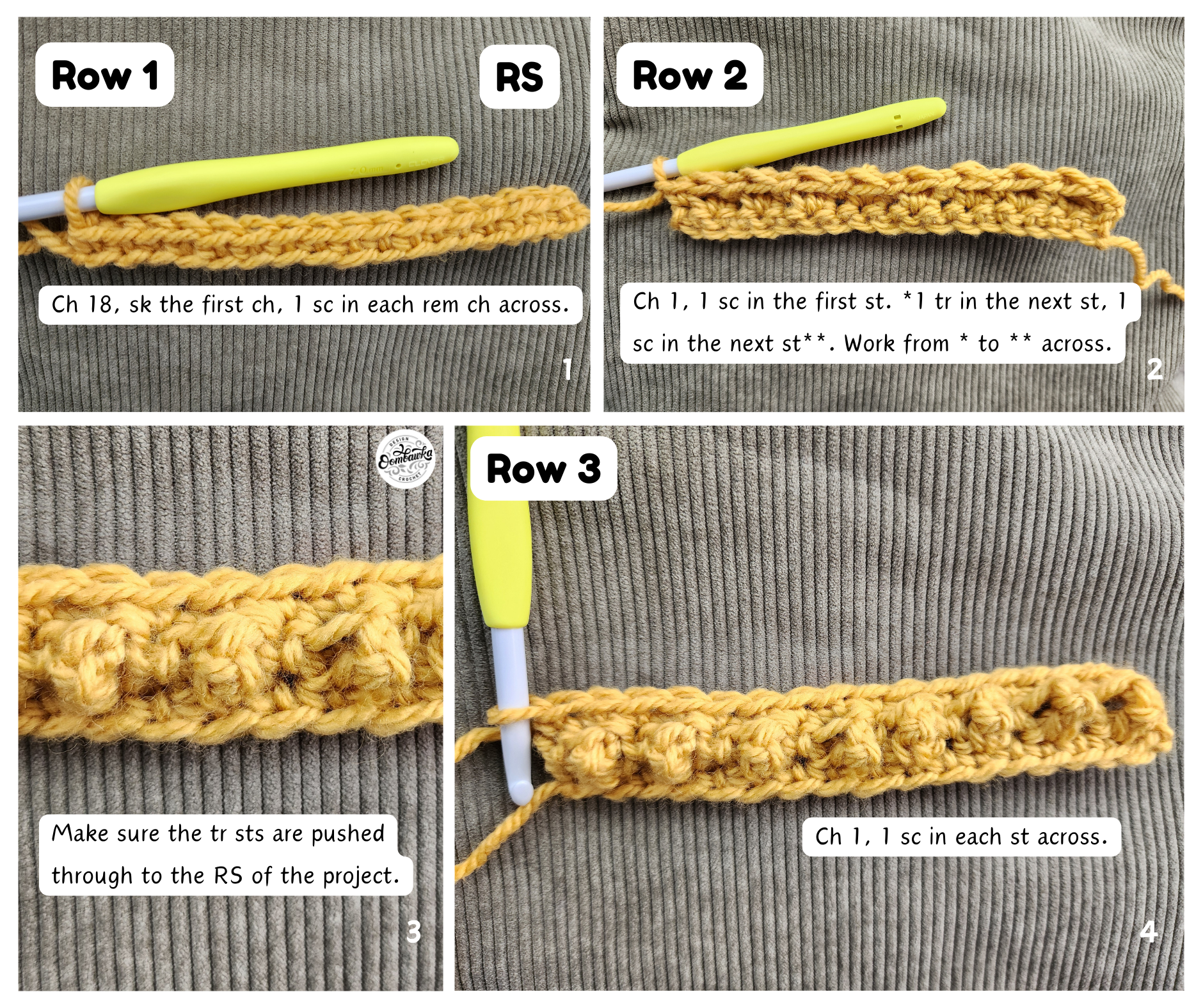 Crochet Honey Spiced Scarf