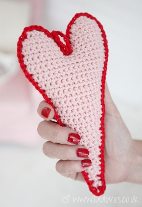 Crochet Skinny Heart