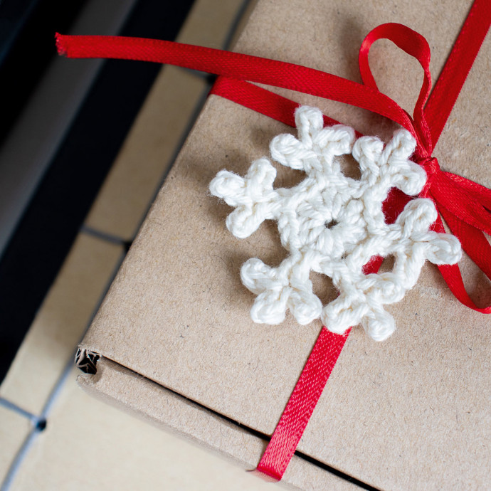 Crochet Snowflake Ornament