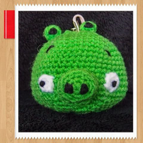 Crochet Green Pig