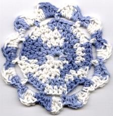 Crochet Snowberry Coaster or Scrubbie