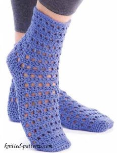 Crochet Lace Socks