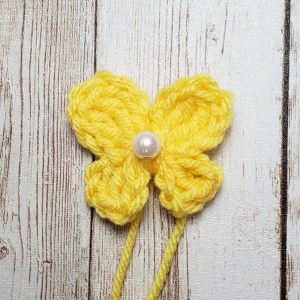 Crochet Springtime Butterfly Applique