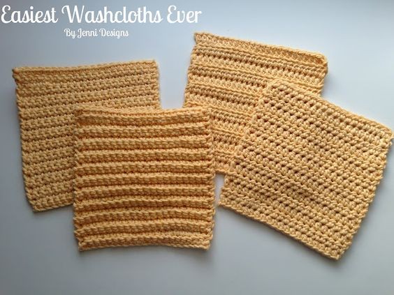 Crochet Easiest Washcloths Ever