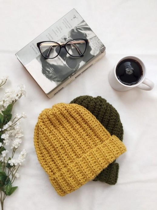 Crochet Cozy Ribbed Beanie