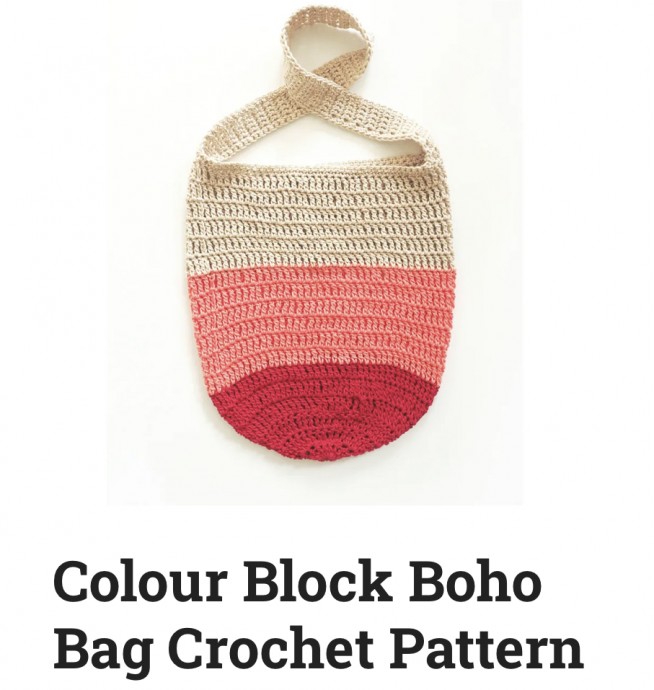 Colour Block Boho Bag