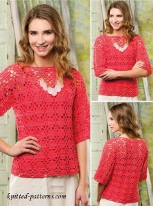 Crochet Lace Pullover