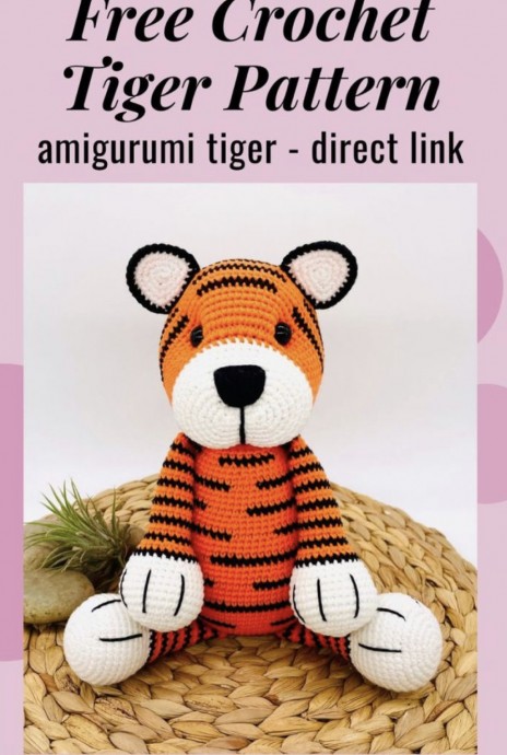 Crochet Adorable Tiger (Free Pattern)