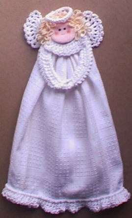 Crochet Kitchen Angel Towel Ring