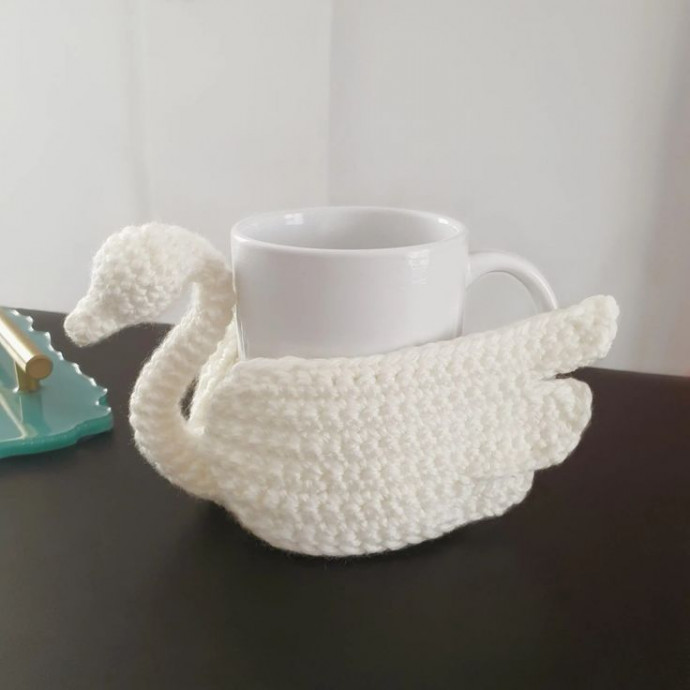 Crochet Swan Coaster