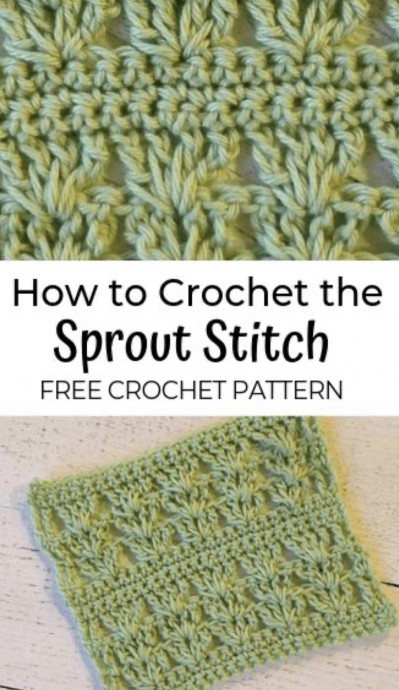 How to Crochet the Sprout Stitch (Free Pattern)