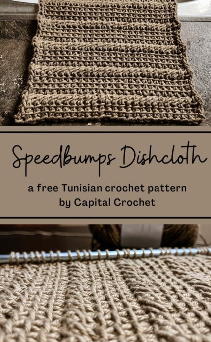 Crochet Speedbumps Dishcloth (Free Pattern)