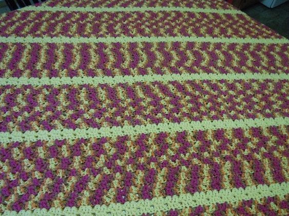 Crochet Twin V Afghan