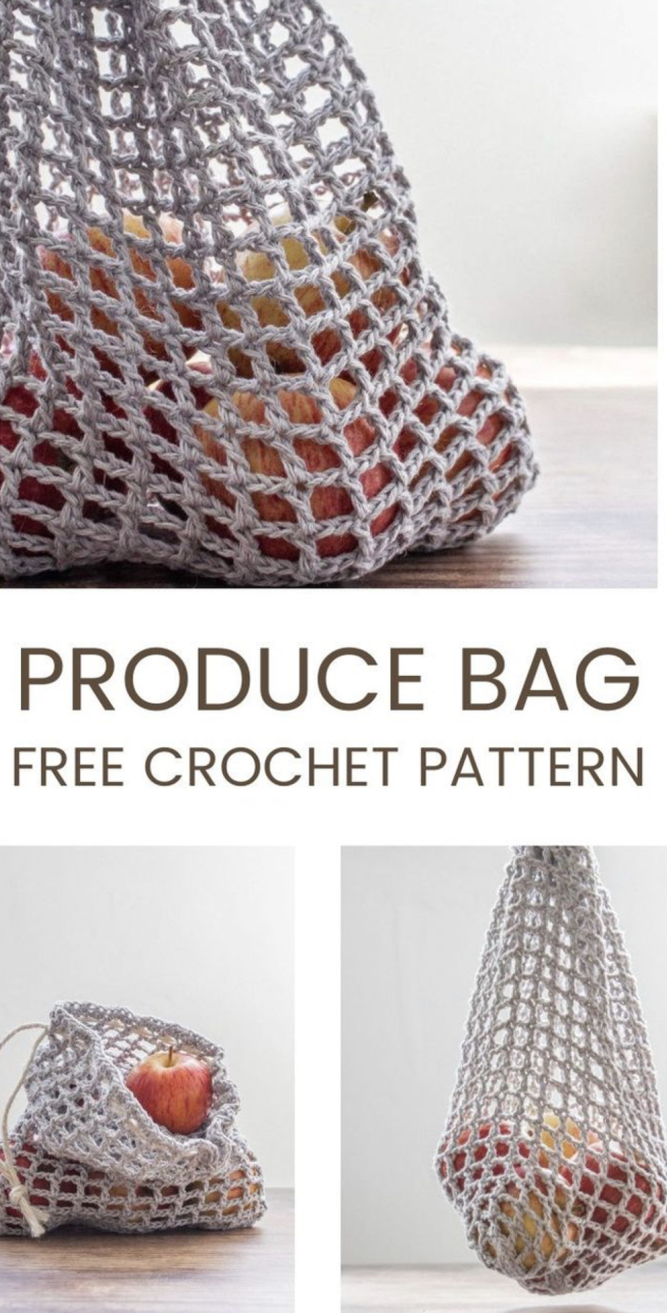 Produce Bag Crochet Pattern FREE CROCHET PATTERN — Craftorator