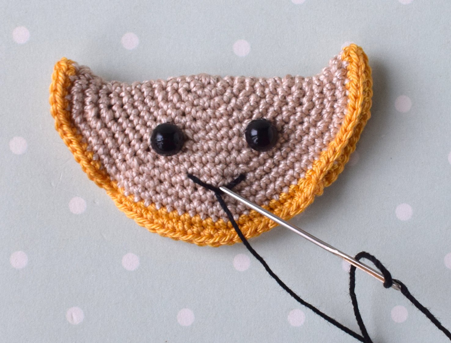 Crochet Fortune Cookie