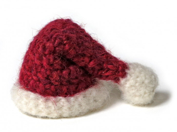 Crochet Mini Santa Hat