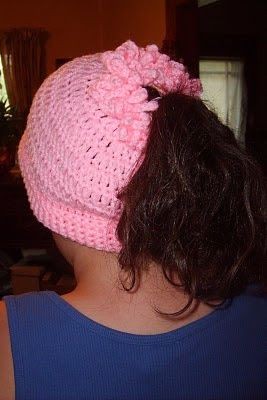 Crochet Ponytail Cap