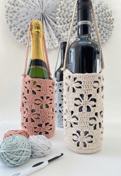 Crochet Bottle Wrap Free Pattern