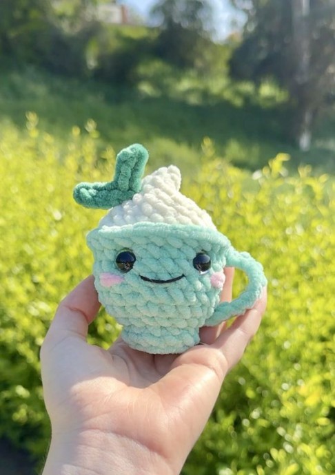 Crochet Mini Matcha Latte