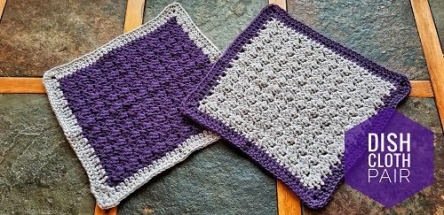 Crochet Dish Cloth Pair